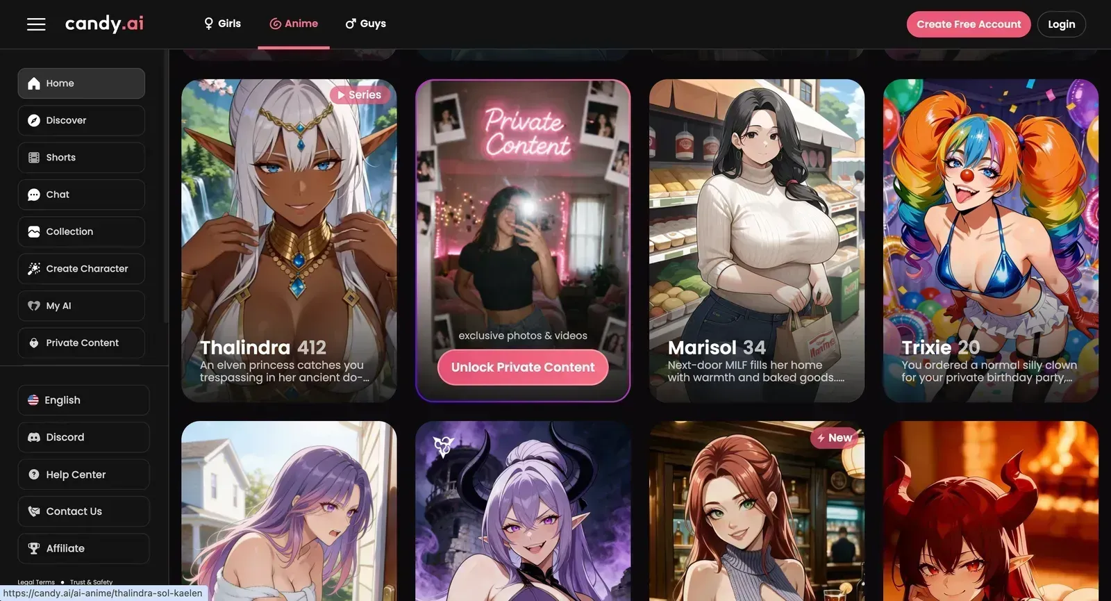 ragazza ai anime
